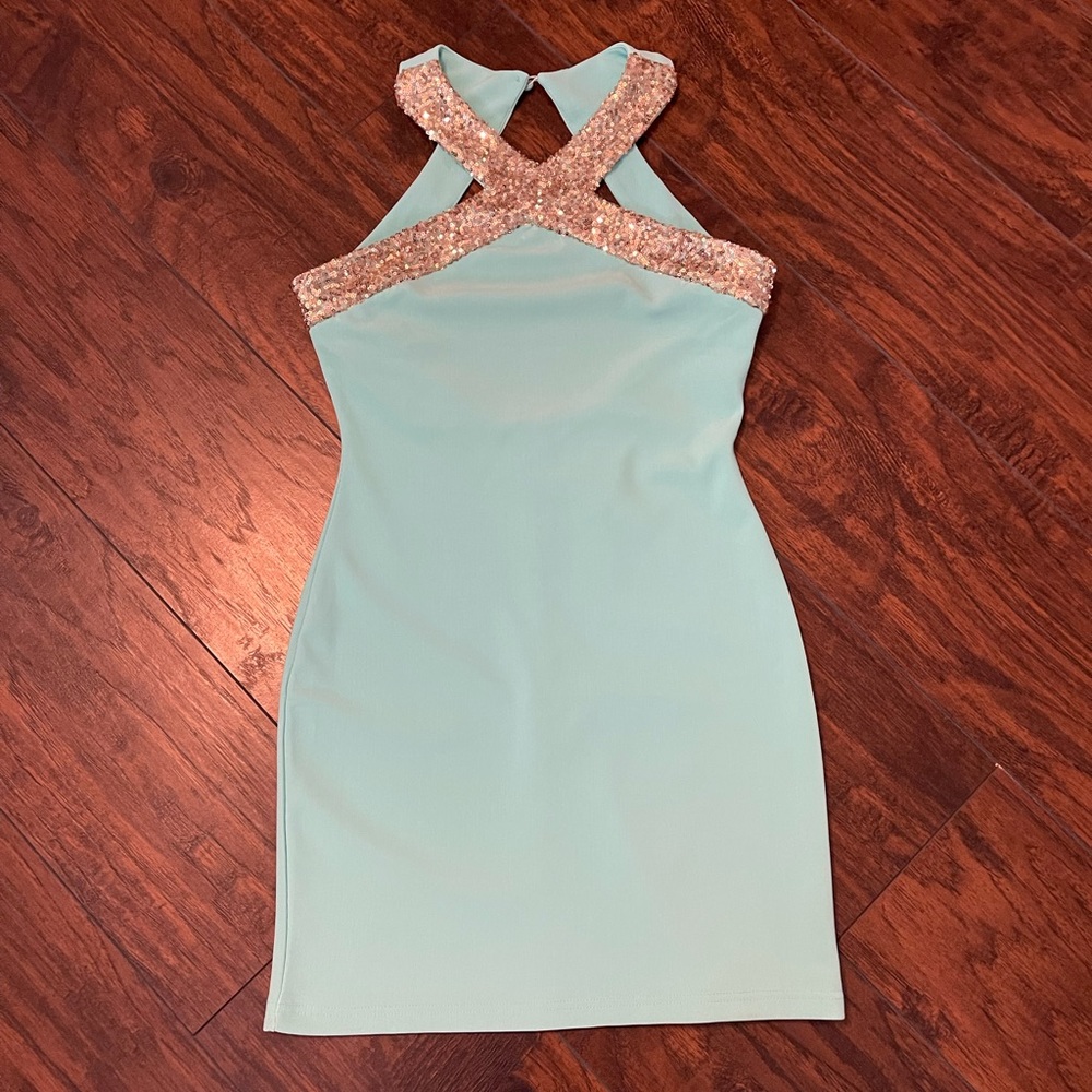 Teal dress